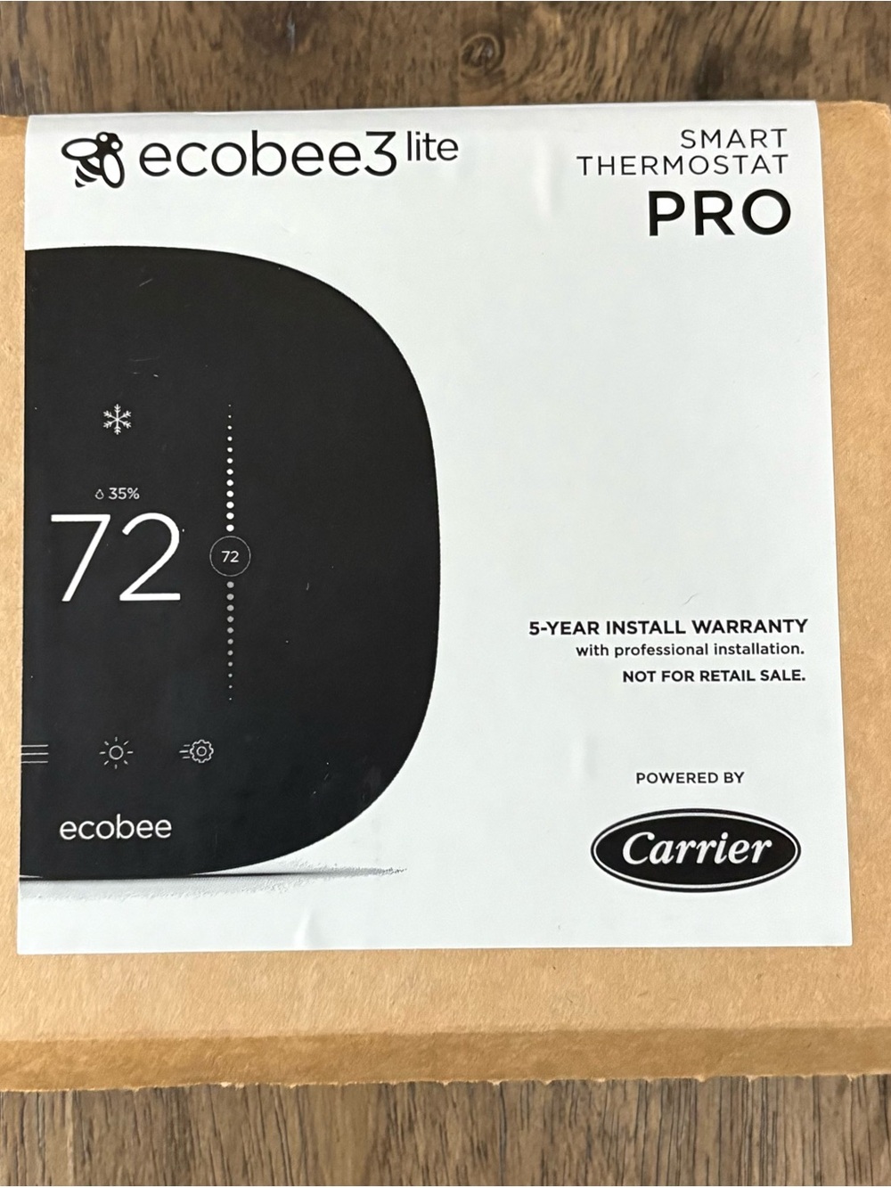ecobee3 lite Smart Thermostat Pro - Black & White